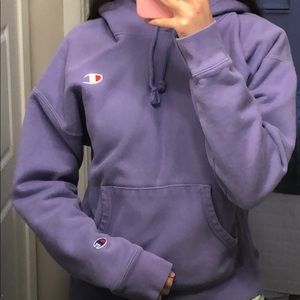 Purple Champion Hooded Sweatshirt